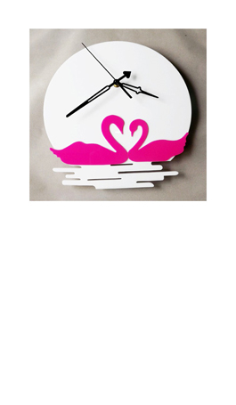 Floating Duck Moonlight Acrylic Wall Clock