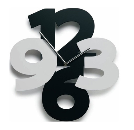 Conjusted Numbers Acrylic Wall Clock
