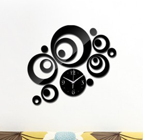 17 Rings Acrylic Wall Clock
