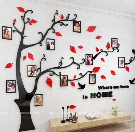 Family photo frame Tree Wall art decal Wall Sticker Home Decor Living Room Bedroom TV 3D DIY wall d?cor