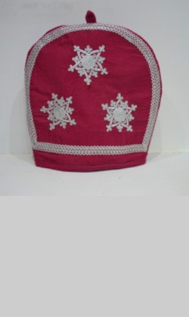 WELVET TEA COZY WITH CHURMA WORK